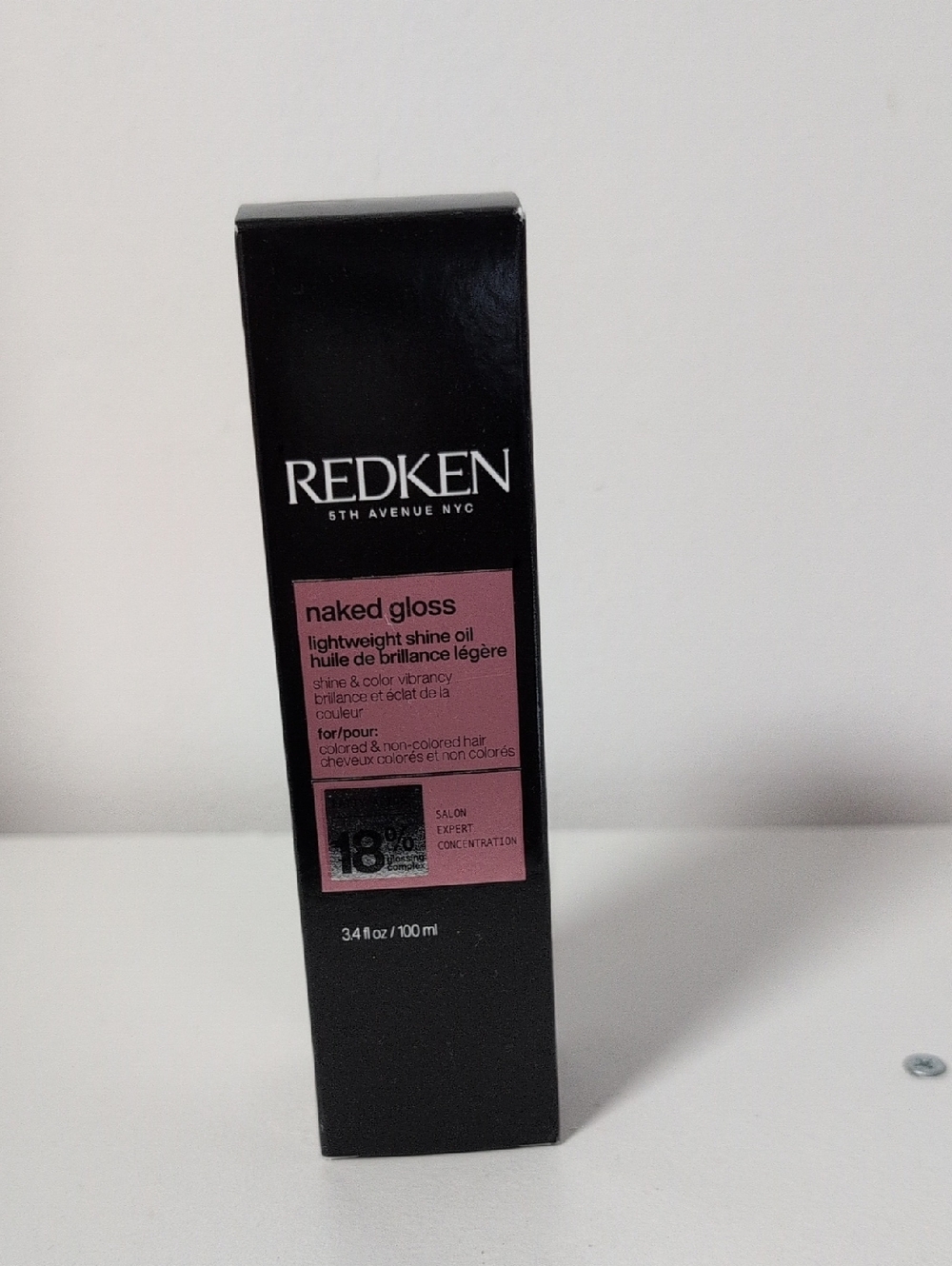 Redken Naked Gloss Lightweight Shine Oil - Black & Pink